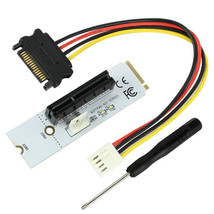 Ithoo For Ngff M2 To Pci-E 4X 1X Slot Riser Card M Key Ssd Port To Pcie Adapter - £14.38 GBP