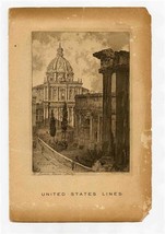 United States Lines 3rd Class Gala Dinner Menu S S Manhattan 1934 St Lucca - £9.36 GBP