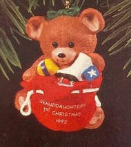 Hallmark "Granddaughter's First Christmas" Ornament 1992 New Old Stock - £4.99 GBP