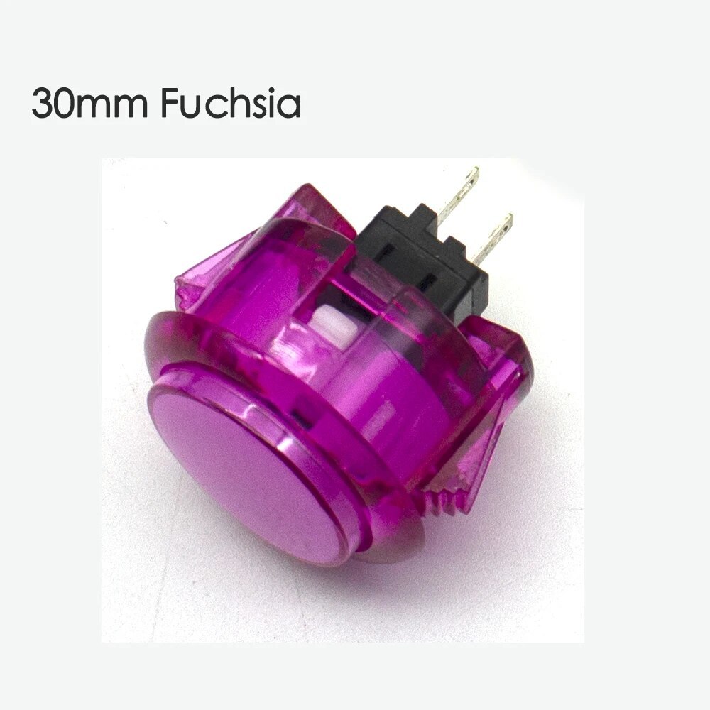 Primary image for 50 Pcs Transparent No Light Arcade 30mm Push Arcade Button Kit Copy SANWA for DI