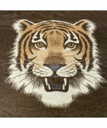 Biederlack Tiger Head Blanket Brown Ivory Reversible 79&quot; x 57&quot; Germany V... - $59.39
