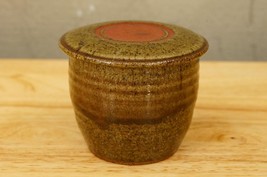 Arizona Studio Art Pottery Tableware Jason Hess Butter Bell Brick Red &amp; Tan - £27.68 GBP