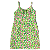 Lilly Pulitzer Dress size 6 Spaghetti Strap EmpireWaist Floral Pink Gree... - £19.06 GBP