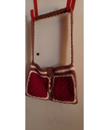 The Burgundy Peach Shoulder Bag, 14 inches wide, 8 1/2 inches deep, 16 i... - $34.30 CAD