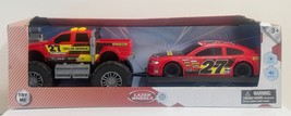 Laser Wheel Toy Truck &amp; Plastic Race Car w/ Lights &amp; Sounds - $258.16 MXN