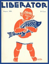 9883.Decoration Poster.Wall Art.Home room design.Liberator cover.Girl with fish - £12.99 GBP+