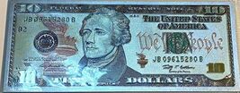 $10 Bill Fridge Magnet Silver Foil Magnet Money Magnetic Fake Money That... - $4.94
