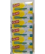 Lot Of 6 Glad Compactor Garbage Bags 18 Gallon Kitchen Bags 24 bags total - €40,36 EUR