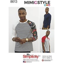 Simplicity Sewing Pattern 8613 Knit Top Mens Size XS-XL UNCUT - £8.76 GBP