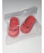 Vintage RED  VINYL  8&quot; DOLLS SHOES  Made In USA  - £10.86 GBP