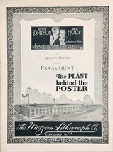 1925 Print Ad Morgan Lithograph Plant Makes Silent Movie Posters Cleveland,OH - £16.89 GBP