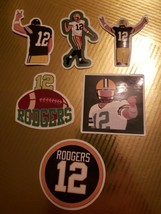 6 Aaron Rodgers Packers Vinyl  Decal Lot- NFL Football  Sports Phone MVP... - $4.95