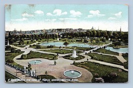 Public Garden Birds Eye View Boston Massachusetts MA 1910 DB Postcard F19 - £2.33 GBP