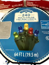 Holiday Time Mini Red And Multi Color Light Bundle Indoor Outdoor 740 Li... - £27.73 GBP