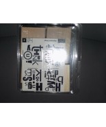 Stampin&#39; Up! WOOD Mounted Stamp Sets Alphabet Soup NEW - $35.30 CAD