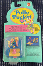 Vintage 1990 Polly Pocket “Polly Pushes the Pram” RING Stroller MOC NEW &amp; SEALED - £63.19 GBP