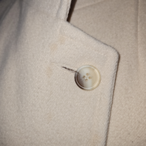 Mackintosh Long Cream Wool Coat Ladies Style 2108 Size 12 image 7