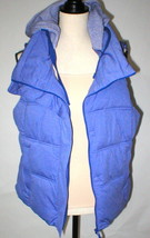 NWT Athleta $148 Womens Heather Purple Vest Detachable Hood XL Warm Puff... - $146.52