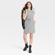A New Day Women&#39;s Sleeveless Extended Shoulder A-Line Dress XX-LARGE Gra... - $19.34