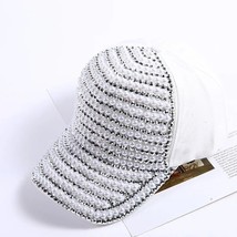 Hats Women&#39;s Pearl And Diamond Baseball Caps Women&#39;s Caps Sunscreen Visors - £14.05 GBP