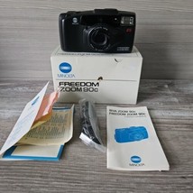 Minolta Freedom Zoom 90c QD 35mm Film Point &amp; Shoot Camera 38-90mm Lens Tested - £21.78 GBP