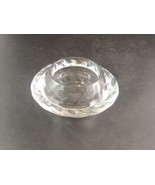 Royal Copenhagen Crystal Glass Votive Candle Holder Clear Swirl With Sti... - $8.17 CAD