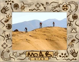Moab Utah Mix Up Laser Engraved Wood Picture Frame Landscape (8 x 10) - £42.20 GBP