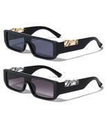JAGUAR CUTOUT SLIM SLEEK CLASSIC CASUAL SQUARE SUNGLASSES RETRO DESIGNER... - $243.78 MXN+