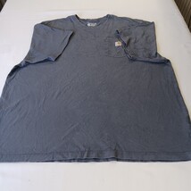 Carhartt K87 BLS Loose Fit Mens Blue Cotton Short Sleeve Crewneck T-Shirt Sz 3XL image 15