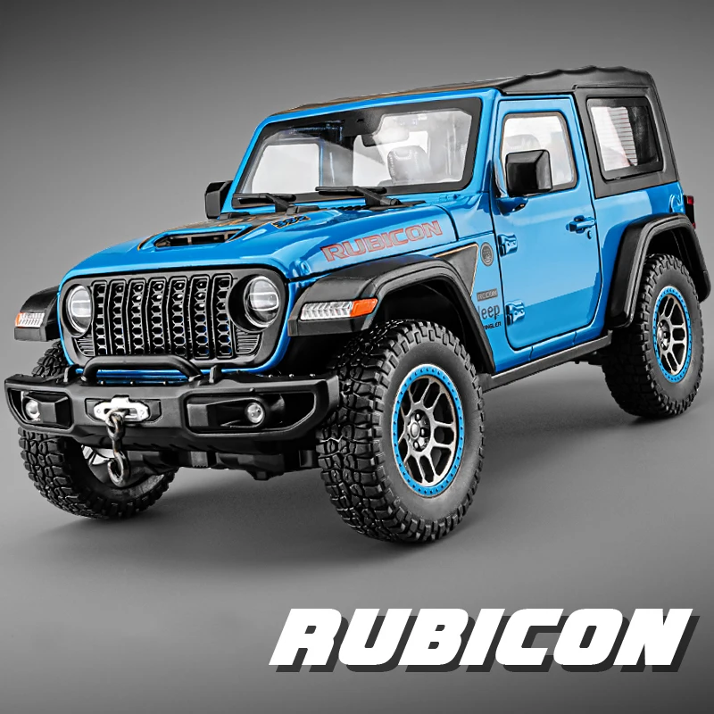 1:18 Jeeps Wrangler Rubicon 20th Alloy Diecasts &amp; s Metal Car Model Soun... - £33.81 GBP