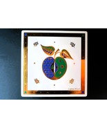Vtg Mid-Century Modern MCM Georges Briard Forbidden Fruit Trivet Metal T... - $279.41 MXN