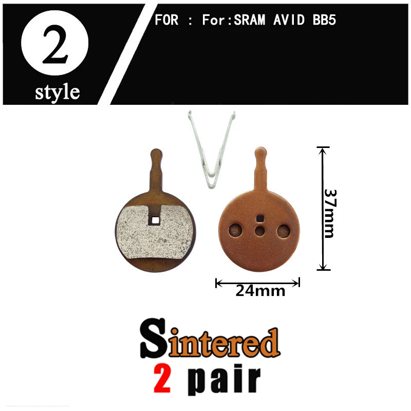 2 Pair Sintered Bicycle Disc Ke Pads For Shimano Sram Avid Zoom Formula Magura H - $119.97