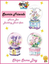 Official Sanrio Characters Music Boxes Building Block Sets Creative DIY Fun NEW - £52.91 GBP+