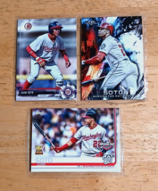 Juan Soto Yanks LOT (3) 2018 Topps FIRE Rookie/2017 DRAFT/All-Star Rookie CUP - £16.73 GBP