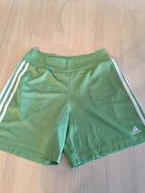 Adidas Women&#39;s Shorts Lime Green Active Wear Shorts Size 5/6 Nwot - £11.76 GBP