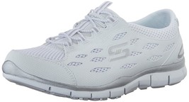 NEW SKECHERS  WHITE COMFORT WALKING SHOES SIZE 8 W WIDE - £46.73 GBP
