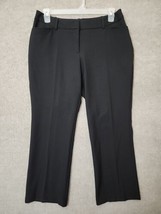 Worthington Curvy Fit Perfect Trouser Dress Pants Womens 12 Petite Black Stretch - $21.65