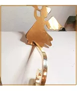 Vintage Angel Christmas Stocking Holder Quality Heavy Solid Brass w/ 7&quot; ... - $638.82 MXN