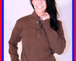 DISCONTINUED WWII WW2 100% ACRYLIC OD BROWN 5 BUTTON SWEATER MILITARY AL... - $26.09