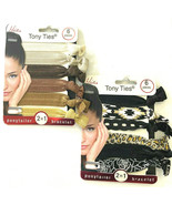 Mia Tony Ties, Elastic Knotted Ribbon Hair Rubber Bands + Bracelets 2pks... - £5.83 GBP