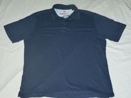 Tommy Bahama 100% Pima Cotton Navy Blue Polo Golf Shirt Mens Large Made ... - £21.12 GBP