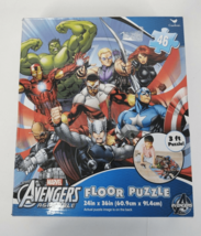 Marvel Avengers Assemble Floor Puzzle 46 Piece  24x36 100% Complete - £11.48 GBP