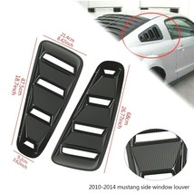 Carbon Look Side Vent Window 1/4 Quarter Scoop Louver For Ford Mustang 10-14 - £18.39 GBP