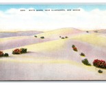 White Sands Near Alamodoro New Mexico NM UNP Linen Postcard R15 - $2.92