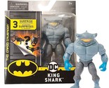 The Caped Crusader Variant King Shark 4&quot; Figure with 3 Mystery Accessori... - £9.51 GBP