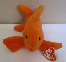 Ty Beanie Babies Goldie the Goldfish 4th Generation &amp; 3rd Generation Tus... - £10.13 GBP