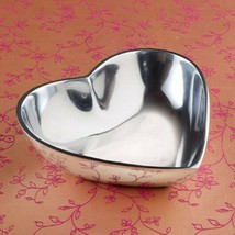 Heart 4845 Serving Bowl Food Safe Aluminum 6&quot; L Silver - $24.75