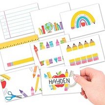 Doodle School Name Tag Stickers | Set of 56 | Classroom Supplies - $11.99