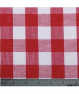 Gingham 1” Inch Checkered Poly Cotton Fabric by the Yard, 58”/60”, All C... - $13.49+