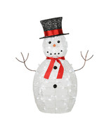 36 Inch Prelit Christmas Snowman Decoration W/ Led Lights - £120.13 GBP